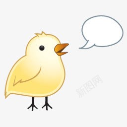 可爱小鸡聊天图标png_新图网 https://ixintu.com 复活节 小鸡 聊天