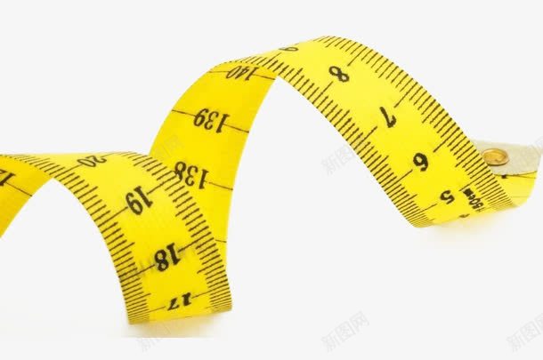 黄色的测量尺子png免抠素材_新图网 https://ixintu.com 刻度 尺子 数字 测量 黄色