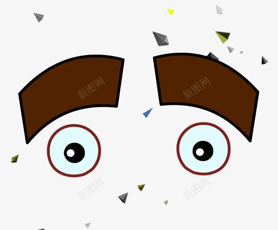 卡通手绘眼睛表情png免抠素材_新图网 https://ixintu.com 人物脸部眼睛 傻 卡通 呆 彩绘 手绘 手绘人脸 眼睛 表情 装饰