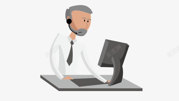 办公员工png免抠素材_新图网 https://ixintu.com 办公 办公员工 男生