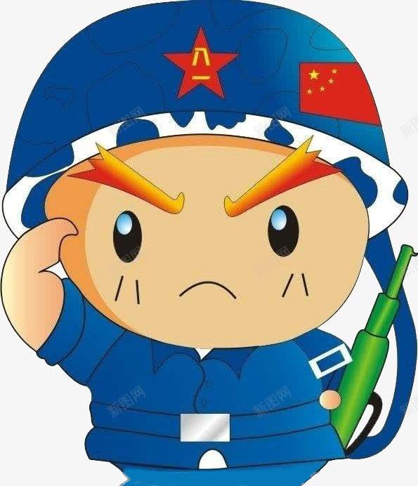 打枪战士png免抠素材_新图网 https://ixintu.com 战士 打枪 海军 蓝色制服