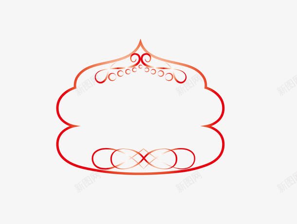 卡通扁平化花纹红白边框png免抠素材_新图网 https://ixintu.com 卡通红白边框 扁平化红白边框 矢量红白边框 红白边框 花纹红白边框 边框