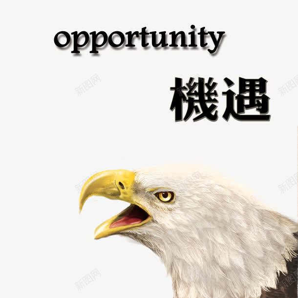 机遇海报装饰png免抠素材_新图网 https://ixintu.com 抓住机遇 机遇 机遇英文 海报 雄鹰