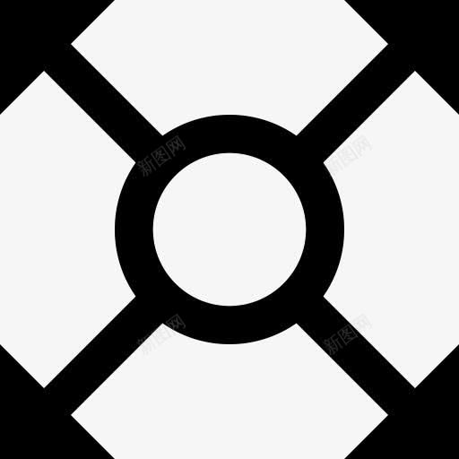 箭头方向交叉口点指针迂回箭图标png_新图网 https://ixintu.com Arrow direction intersection point pointer roundabout 交叉口 指针 方向 点 箭头 迂回