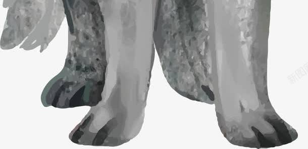 灰色的水彩狼png免抠素材_新图网 https://ixintu.com 北方的狼 手绘的狼 水彩动物 水彩狼 灰狼 矢量png