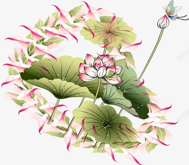 手绘马蹄莲荷花装饰png免抠素材_新图网 https://ixintu.com 手绘马蹄莲荷花装饰 手绘马蹄莲荷花装饰矢量图 矢量手绘马蹄莲荷花装饰 马蹄莲荷花装饰矢量
