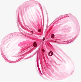 粉色水墨花朵花瓣png免抠素材_新图网 https://ixintu.com 水墨 粉色 花朵 花瓣