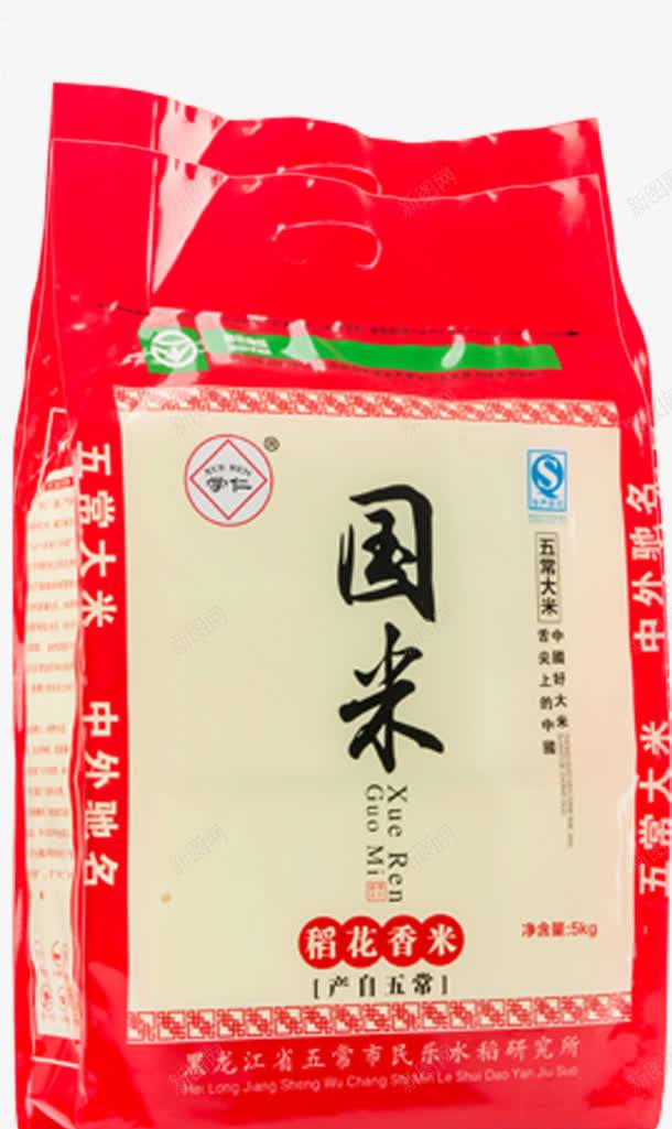 五常大米包装png免抠素材_新图网 https://ixintu.com 五常大米包装 大米塑料袋包装 食物