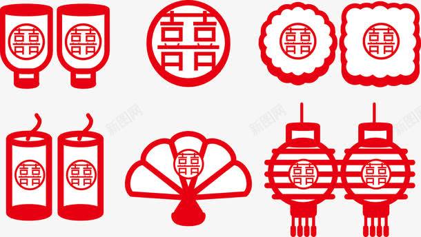 红双喜矢量图图标eps_新图网 https://ixintu.com 喜 图标 简约 红 矢量图