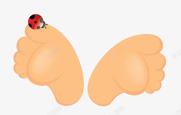 小甲虫与足底png免抠素材_新图网 https://ixintu.com 小脚丫 甲虫 粉嫩足底 脚丫子 脚底 脚底板 足底 足底按摩 足底穴位