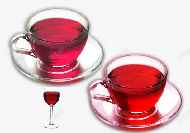 带托盘的玻璃杯png免抠素材_新图网 https://ixintu.com 带托盘的 有小把手的 杯子素材 玻璃质地