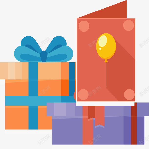 可爱生日贺卡礼盒矢量图ai免抠素材_新图网 https://ixintu.com 可爱礼物 生日礼物 生日贺卡 矢量png 礼物 过生日 矢量图