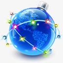 装饰过的地球png免抠素材_新图网 https://ixintu.com 帽子 蓝星 蓝色