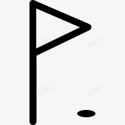 高尔夫球场果岭图标png_新图网 https://ixintu.com 体育 国旗 孔 绿色 高尔夫