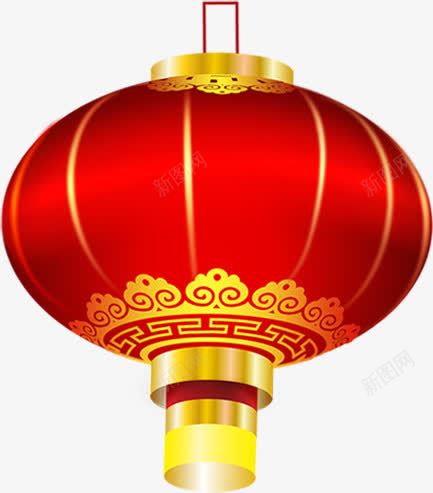 手绘红色渐变新年灯笼png免抠素材_新图网 https://ixintu.com 新年 渐变 灯笼 红色