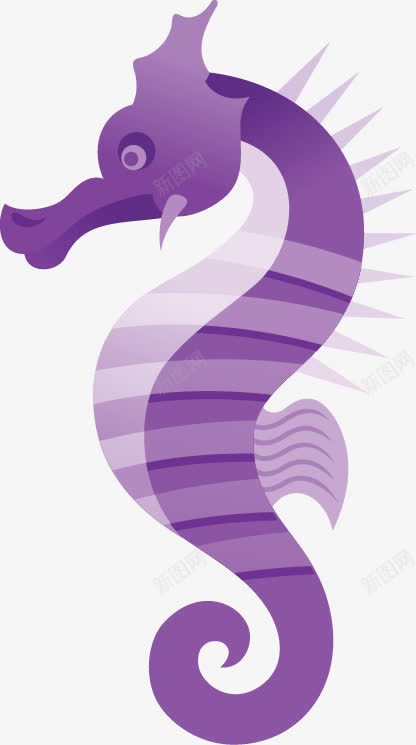卡通海洋生物png免抠素材_新图网 https://ixintu.com 卡通 可爱 手绘 海洋 海马 生物 矢量设计
