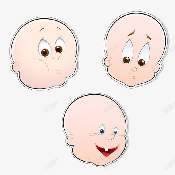 调皮的孩子png免抠素材_新图网 https://ixintu.com 光头 可爱 孩子 素材