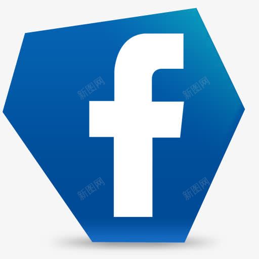 脸谱网社会社交媒体六角社交媒体图标png_新图网 https://ixintu.com Facebook media social 社交媒体 社会 脸谱网
