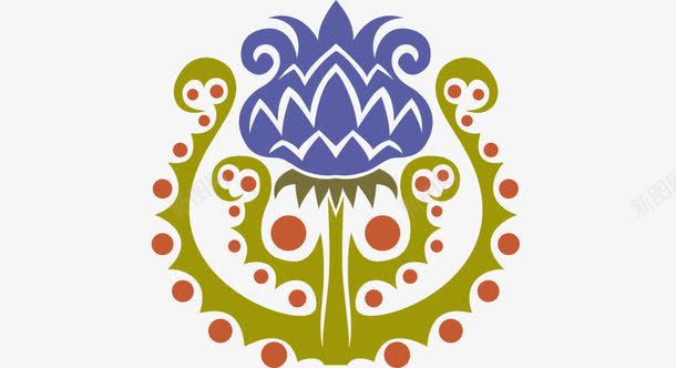 泰国花纹彩色繁复宫廷风花png免抠素材_新图网 https://ixintu.com 宫廷风 彩色 泰国花纹 繁复
