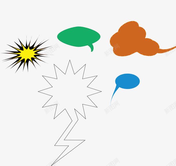 雷电对话框png免抠素材_新图网 https://ixintu.com 云朵 发射 对话框 游戏对话框 雷电