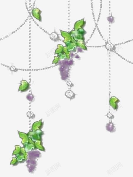 珠帘图案png免抠素材_新图网 https://ixintu.com 绿色宝石 饰品