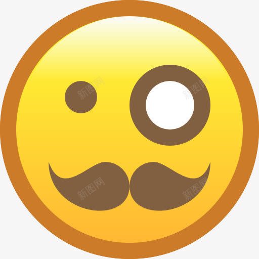 绅士图标png_新图网 https://ixintu.com 感情 绅士 表情符号