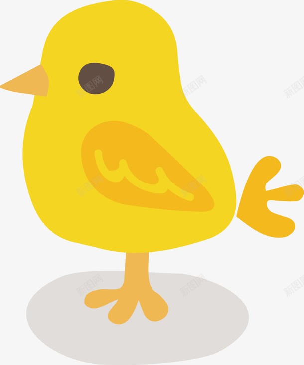 小黄鸡png免抠素材_新图网 https://ixintu.com 哺乳动物 小黄鸡 扁平化 生肖