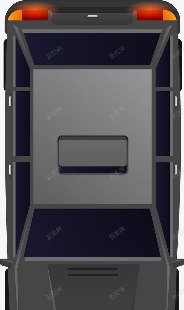 黑色卡通货车png免抠素材_新图网 https://ixintu.com 免抠PNG 卡通 装饰图案 货车 车辆 黑色