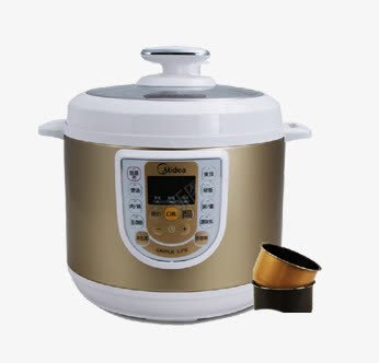 产品实物金色电饭锅png免抠素材_新图网 https://ixintu.com 产品实物 土豪金 电饭锅