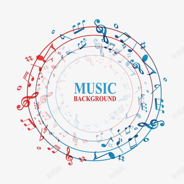 手绘音乐png免抠素材_新图网 https://ixintu.com 乐符 动感 手绘 音乐