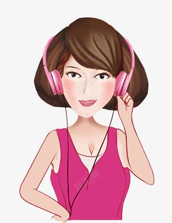 女孩客服png免抠素材_新图网 https://ixintu.com 人物 人物插画 卡通人物 女孩子 客服 插画
