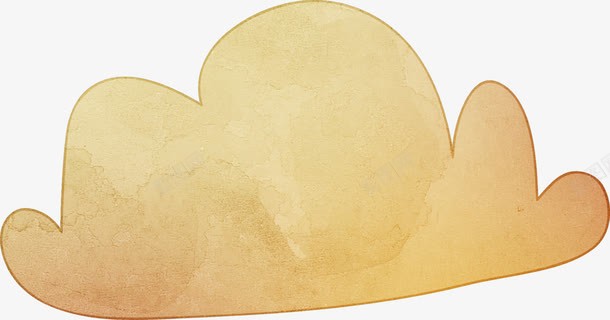 手绘山png免抠素材_新图网 https://ixintu.com 卡通 山 影楼后期 手绘 黄色