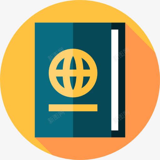 护照图标png_新图网 https://ixintu.com 技术 护照 文件 旅行 身份识别