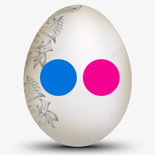 Flickr鸡蛋蛋形社会图标png_新图网 https://ixintu.com Egg Flickr flickr 鸡蛋