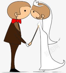 婚礼情人节卡通人物png免抠素材_新图网 https://ixintu.com 卡通人物 喜庆 夫妻 婚礼 情人节 爱人