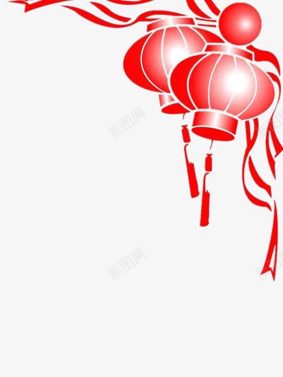 红色灯笼边框png免抠素材_新图网 https://ixintu.com 喜庆 灯笼 节日 边框 边框装饰图