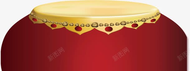红色的圆鼓png免抠素材_新图网 https://ixintu.com 圆鼓 红色