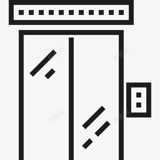 电梯图标png_新图网 https://ixintu.com 家具和家居 电梯 门