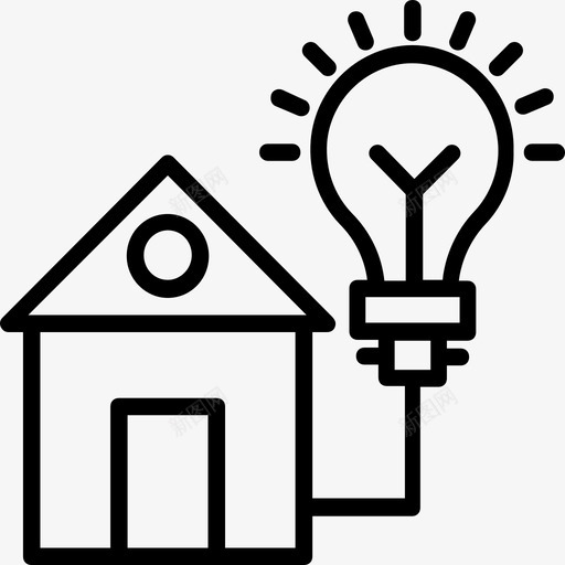 家用电电线房地产线路图标集svg_新图网 https://ixintu.com 家用电 房地产线路图标集 电线
