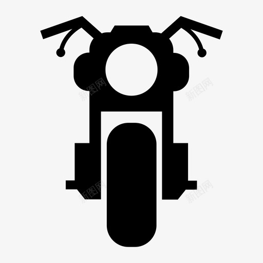 摩托车交通工具车辆图标svg_新图网 https://ixintu.com 交通工具 摩托车 车辆