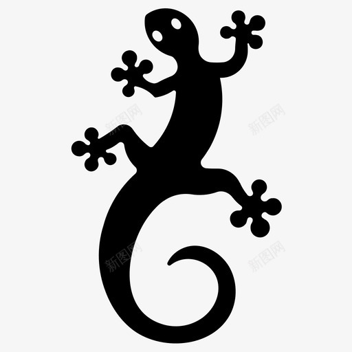 蝾螈两栖动物火蜥蜴图标svg_新图网 https://ixintu.com 两栖动物 壁虎 火蜥蜴 蜥蜴 蝾螈