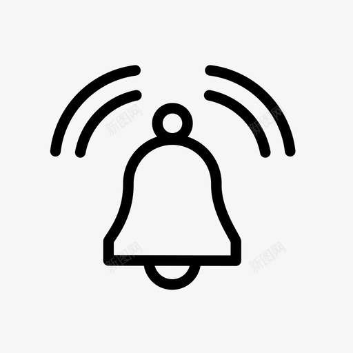 铃铛闹钟圣诞铃图标svg_新图网 https://ixintu.com 圣诞铃 手铃 装饰 铃铛 闹钟 音响