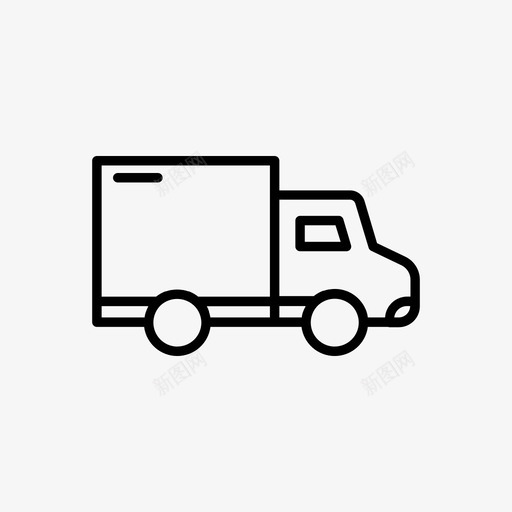 送货车电子商务商店图标svg_新图网 https://ixintu.com 商店 电子商务 车辆 送货车