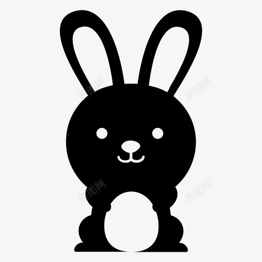 复活节兔子复活节彩蛋兔子图标svg_新图网 https://ixintu.com 兔子 复活节兔子 复活节彩蛋