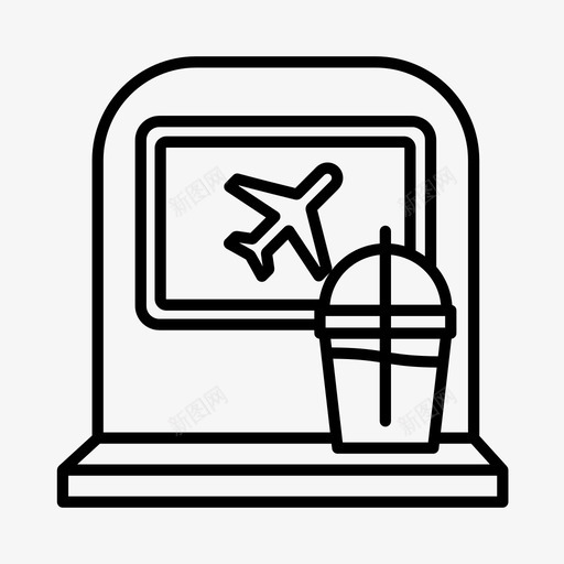 飞机娱乐飞行中图标svg_新图网 https://ixintu.com 娱乐 机上 机场 飞机 飞行中