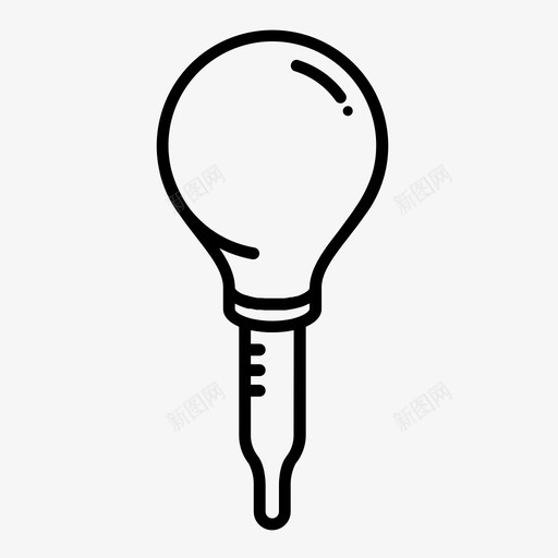 吸管球化学设备图标svg_新图网 https://ixintu.com 化学 化学实验室 吸管球 实验室 用品 科学 设备