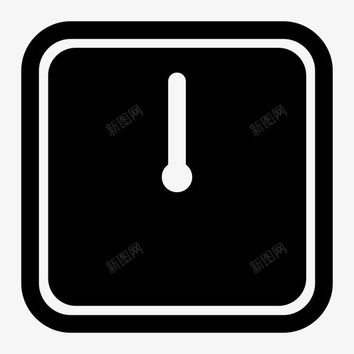 方形时钟矩形时间图标svg_新图网 https://ixintu.com 圆角正方形 手表 方形时钟 时间 矩形
