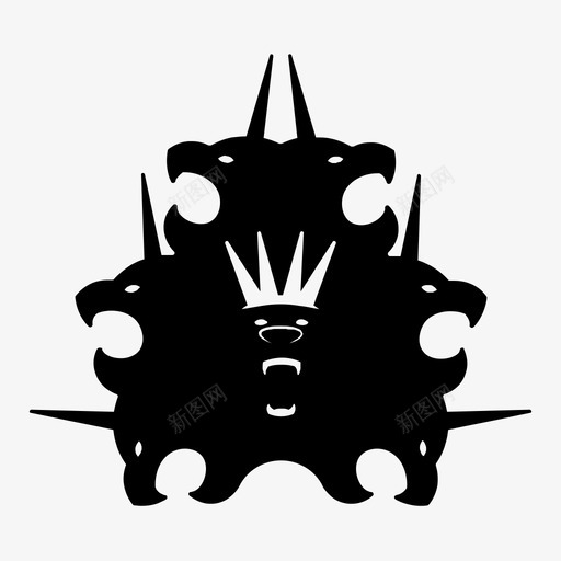 天启的野兽启示的野兽怪物图标svg_新图网 https://ixintu.com 启示的野兽 天启的野兽 怪物