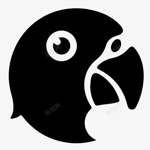 鹦鹉小鸟甜心图标svg_新图网 https://ixintu.com 小鸟 甜心 鹦鹉