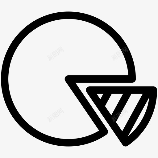 饼图分析披萨图标svg_新图网 https://ixintu.com 分析 切片 图表大纲 披萨 饼图